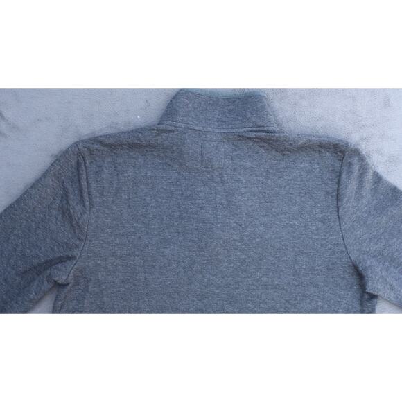 Sonoma Mens Long Sleeve Quarter Snap Pullover Fleece Large Gray - Picture 6 of 14
